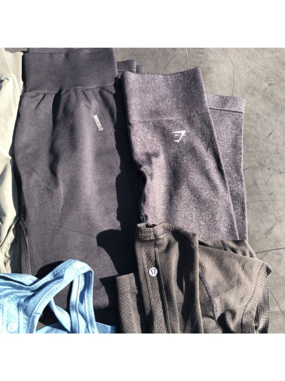 Lululemon & Gymshark Athletic Leggings Tops Sports Bra Mixed Sizes LOT OF 12 - Picture 5 of 11